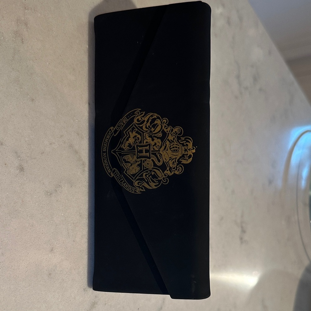 Harry Potter x DIFF eyeglasses case with Gold Crest